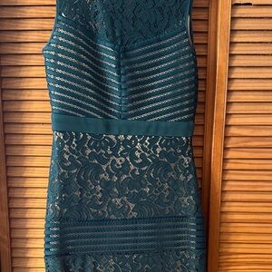 Dress Barn Teal Lace Mini Dress